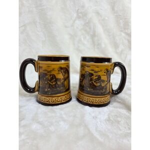 Vintage Occupied Japan‎ Beer Steins "field workers"